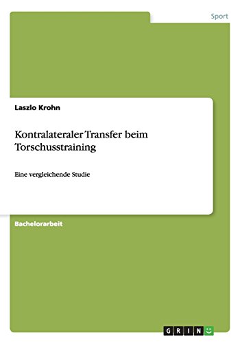 Kontralateraler Transfer beim Torschusstraining: Eine vergleichende Studie
