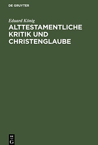 Alttestamentliche Kritik und Christenglaube: Ein Wort zum Frieden
