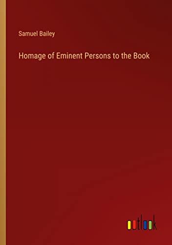 Homage of Eminent Persons to the Book