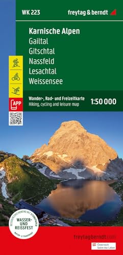 Karnische Alpen, Wander-, Rad- und Freizeitkarte 1:50.000, freytag & berndt, WK 223: Gailtal - Gitschtal - Nassfeld - Lesachtal - Weissensee, mit ... (freytag & berndt Wander-Rad-Freizeitkarten)