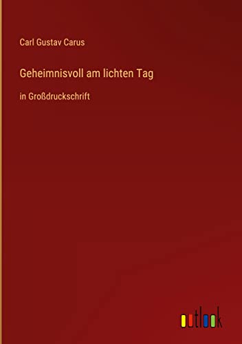 Geheimnisvoll am lichten Tag: in Großdruckschrift