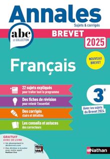 Français 3e : brevet 2025 : nouveau brevet