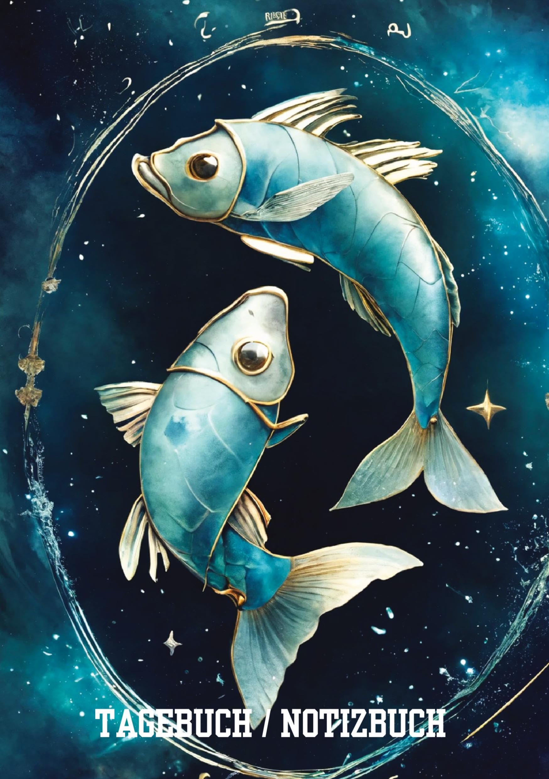Tagebuch / Notizbuch Sternzeichen Fisch: 100 Seiten um seine Gedanken und Erlebnisse festzuhalten.