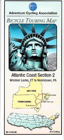 Atlantic Coast Bicycle Route #2: Windsor Locks, Connecticut - Conshohocken, Pennsylvania (295 Miles)