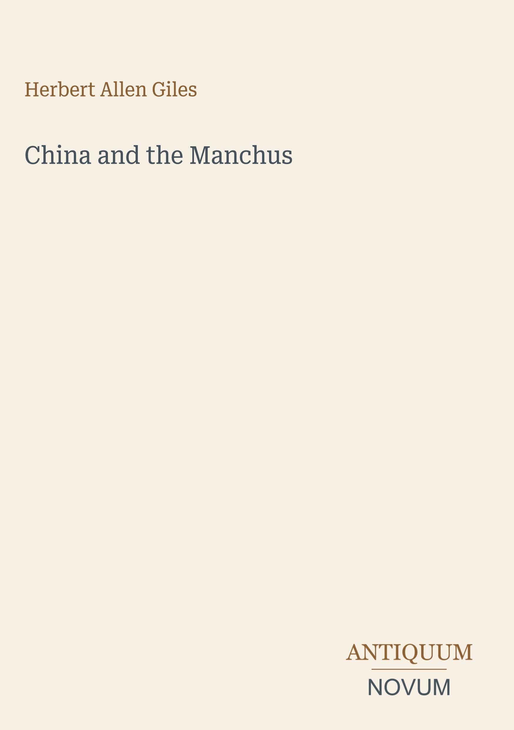 China and the Manchus