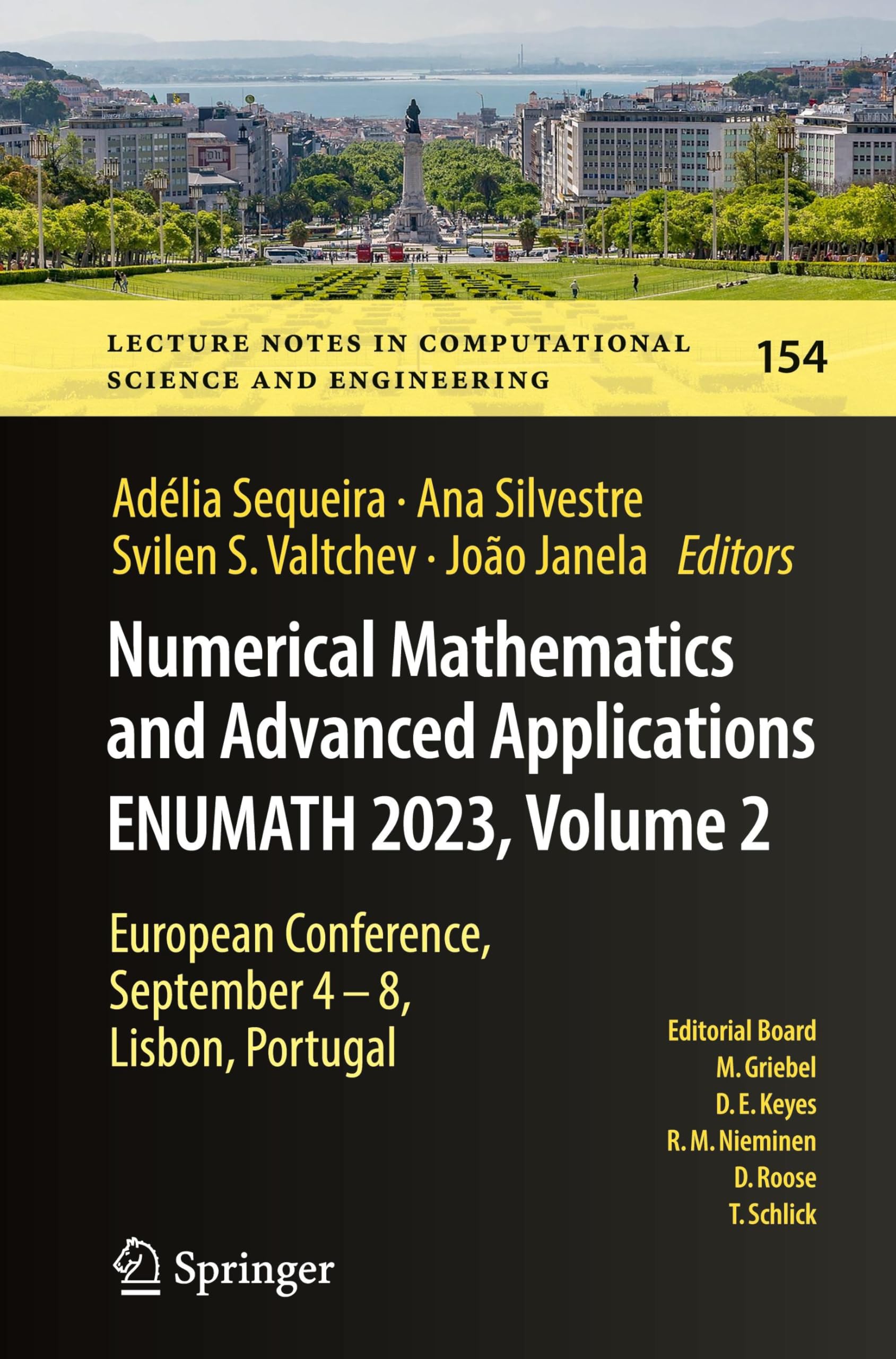 Numerical Mathematics and Advanced Applications ENUMATH 2023, Volume 2: European Conference, September 4-8, Lisbon, Portugal (Lecture Notes in Computational Science and Engineering, 154, Band 2)
