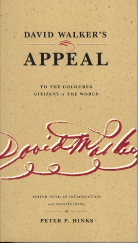 David Walker's Appeal - Ppr