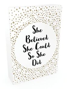 She Believed She Could So She Did: 52 Beautiful Cards of Inspiring Quotes and Empowering Affirmations