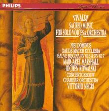 Vivaldi: Geistliche Musik - Sacred Music for Solo Voices & Orchestra von Negri, Marshall | CD | Zustand sehr gut