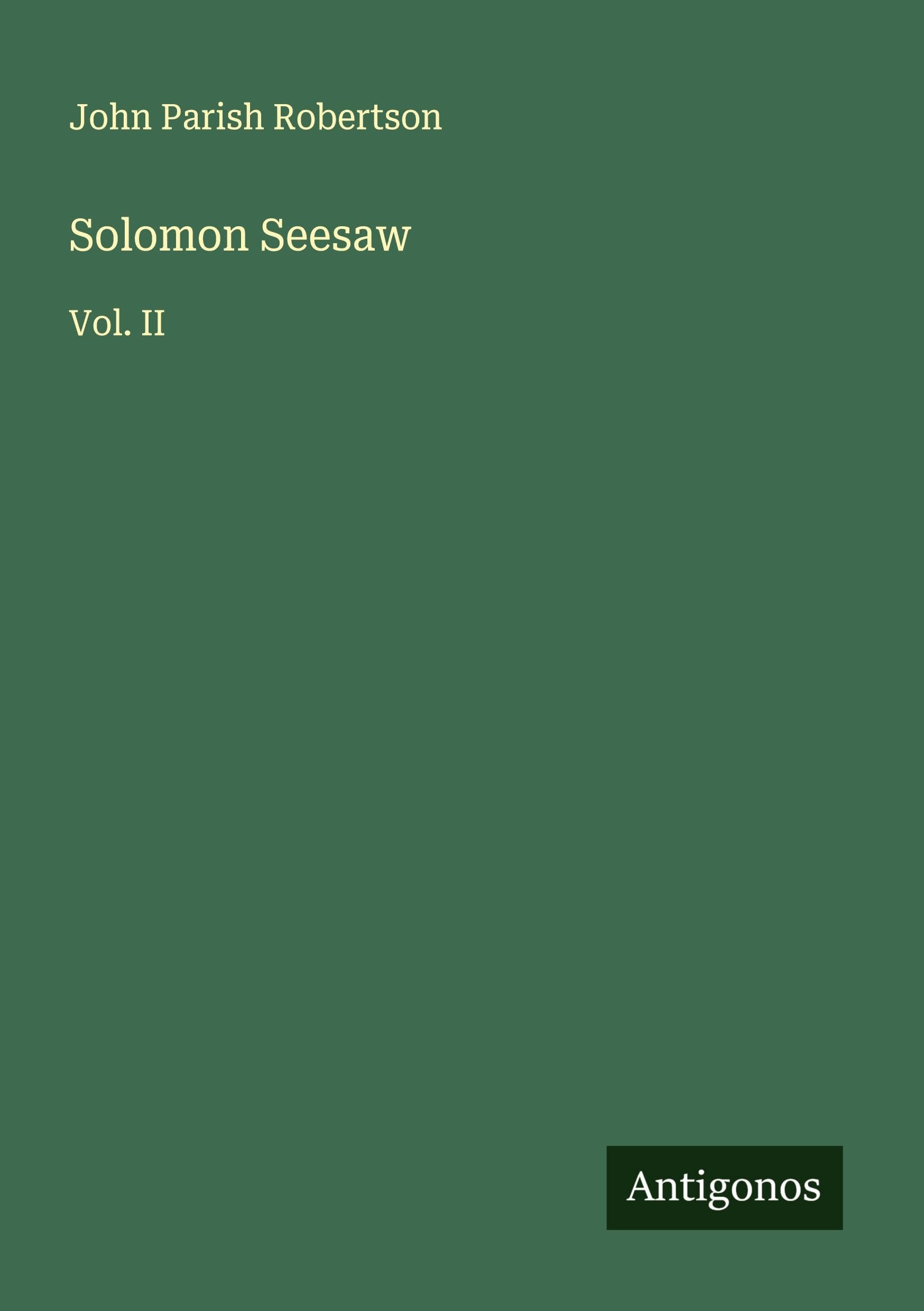 Solomon Seesaw: Vol. II