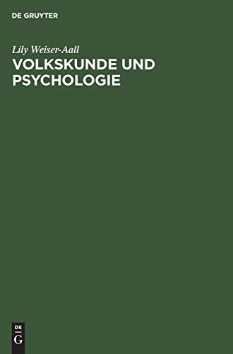 Volkskunde und Psychologie: Eine Einführung