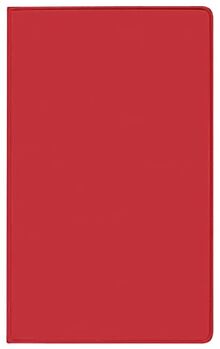 Taschenkalender Modus geheftet PVC rot 2023: Terminplaner mit 2-Wochenkalendarium. Wiederverwendbarer Buchkalender 1 Woche 1 Seite. 8,7 x 15,3 cm