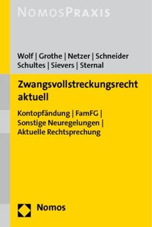 Zwangsvollstreckungsrecht aktuell: Kontopfändung - FamFG - Weitere Neuregelungen - Aktuelle Rechtsprechung