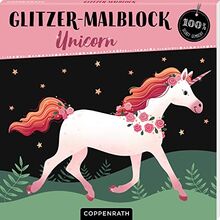 Glitzer-Malblock: Unicorn (100% selbst gemacht)