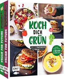 Koch dich grün!: Geballte Veggie-Power: 2 Bücher im Doppelpack – Über 170 vegetarische und vegane Rezepte und Tipps für eine gesunde Ernährung