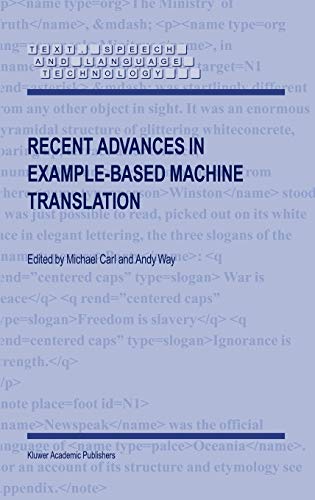 Recent Advances in Example-Based Machine Translation (Text, Speech and Language Technology, 21, Band 21)