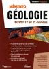 Mémento géologie BCPST 1re et 2e années