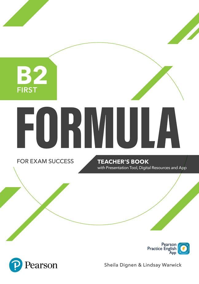 Pearson Education: Formula B2 First Teacher's Book & Teacher's Portal Access Code