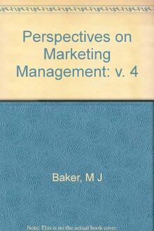 Perspectives on Marketing Management 1994