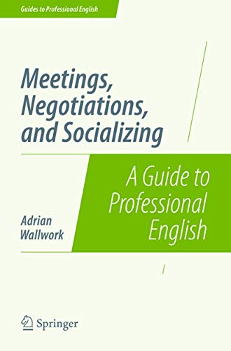 Guides to Professional English   Meetings Negotiations and Socializing - Adrian Wallwork Kartoniert (TB)