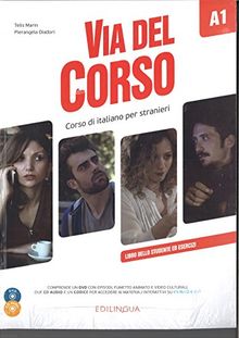 Via del Corso A1 podrecznik + 2 CD + DVD