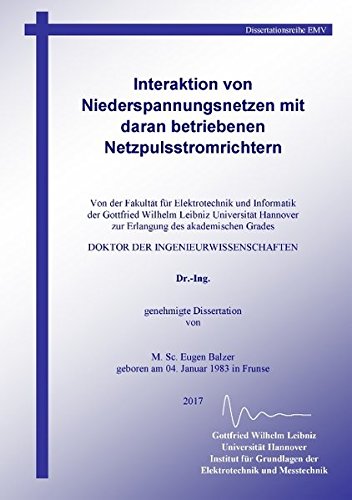 Interaktion von Niederspannungsnetzen mit daran betriebenen Netzpulsstromrichtern