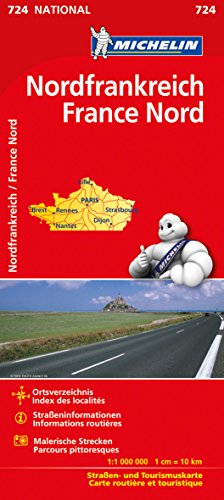 Michelin Frankreich Nord: Straßen- und Tourismuskarte (Michelin Nationalkarte)