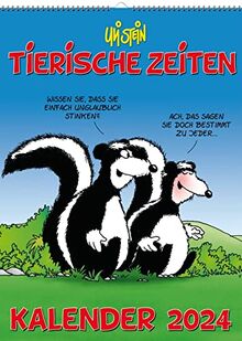 Uli Stein Tierische Zeiten 2024: Monatskalender für die Wand: Praktischer Terminplaner zum Aufhängen (Uli Stein Kalender 2024)