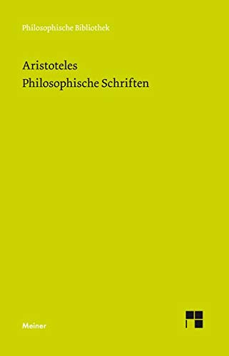 Philosophische Schriften (Philosophische Bibliothek)