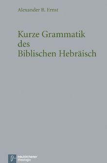 Kurze Grammatik des Biblischen Hebräisch