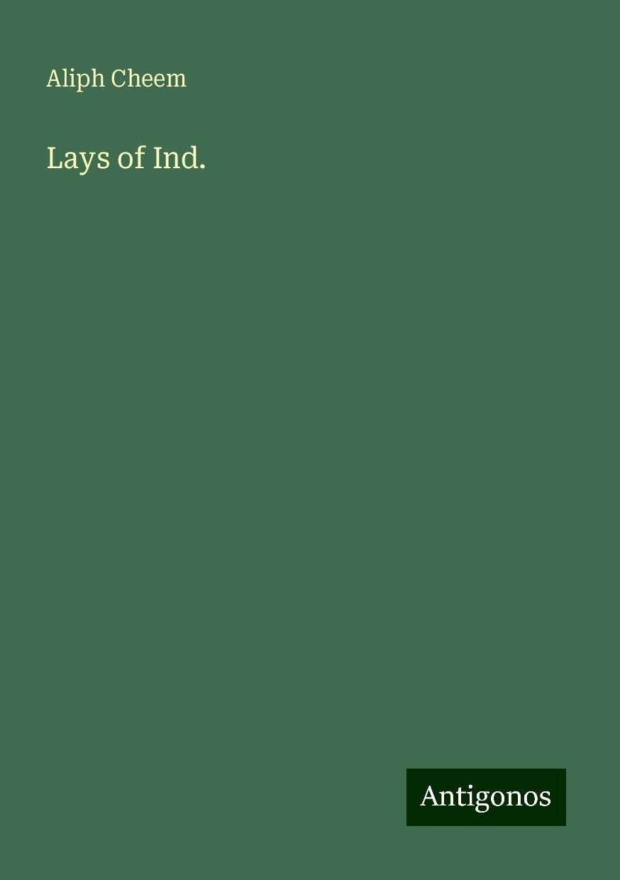 Lays of Ind.