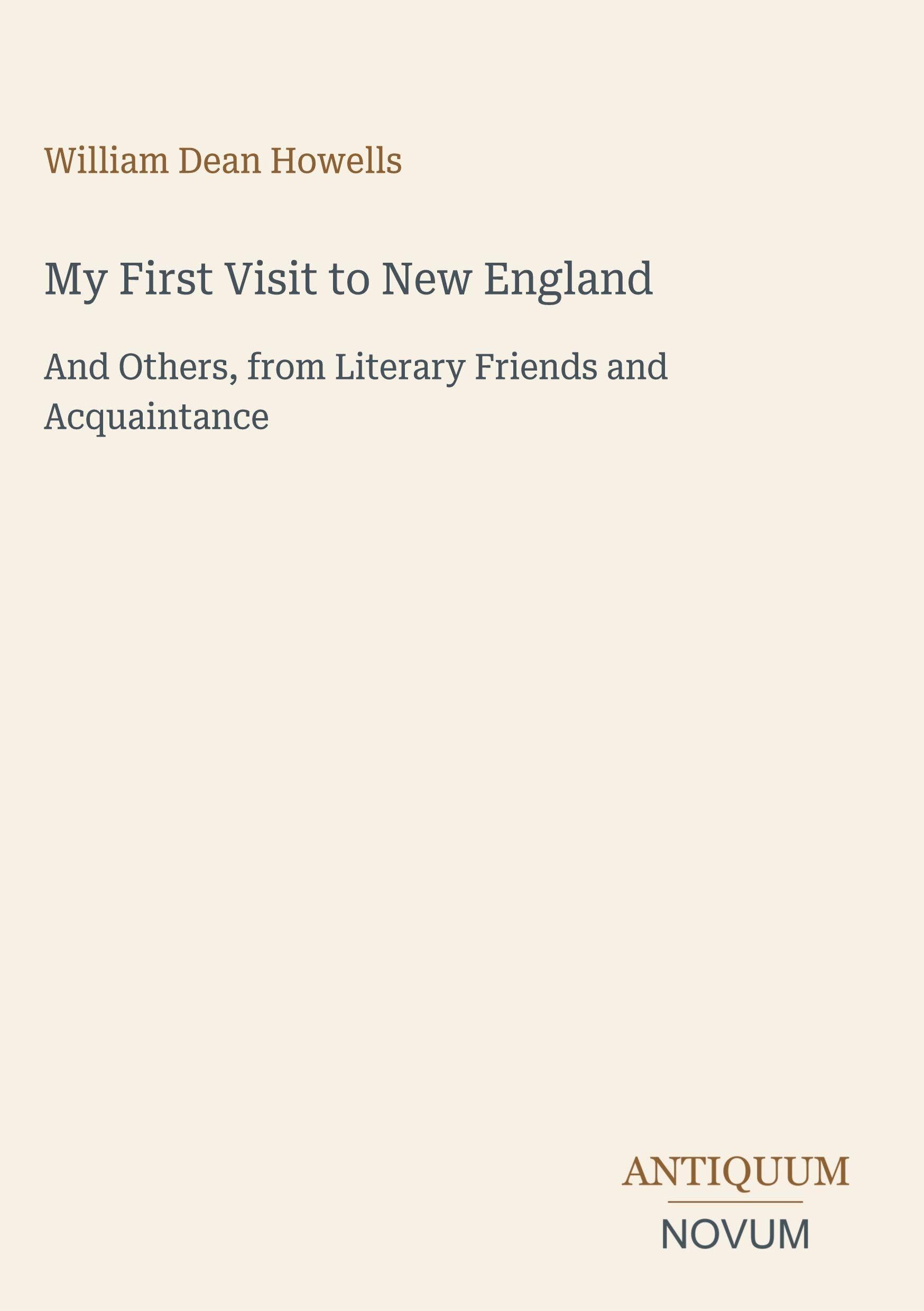 My First Visit to New England