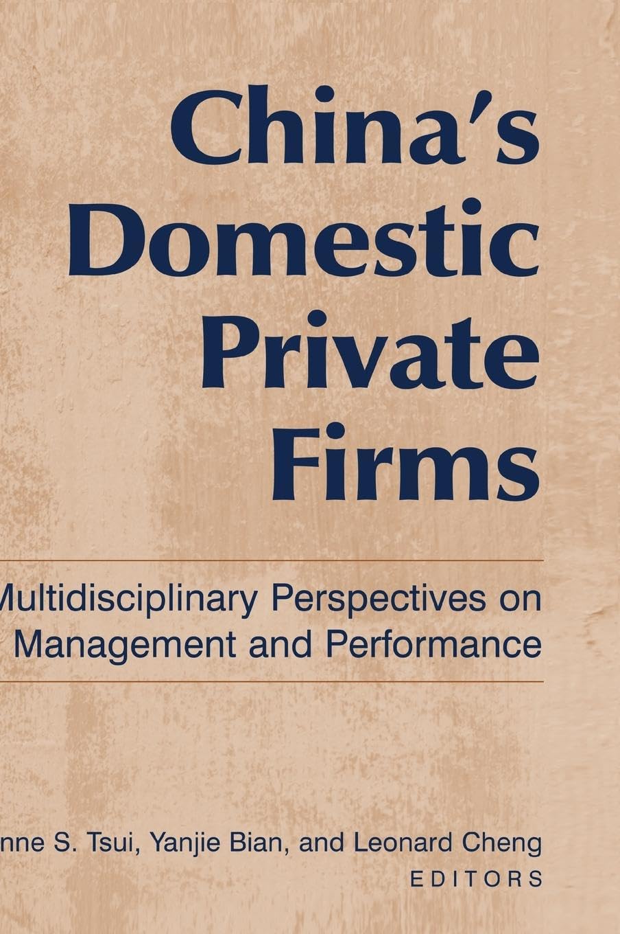 China's Domestic Private Firms: : Multidisciplinary Perspectives on Management and Performance