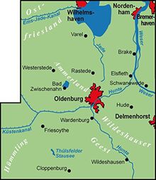 ADFC-Regionalkarte Oldenburger Land mit Tagestouren-Vorschlägen, 1:75.000, reiß- und wetterfest, GPS-Tracks Download: Mit Ammerland, Oldenburger Münsterland und Unterweser (ADFC-Regionalkarte 1:75000)