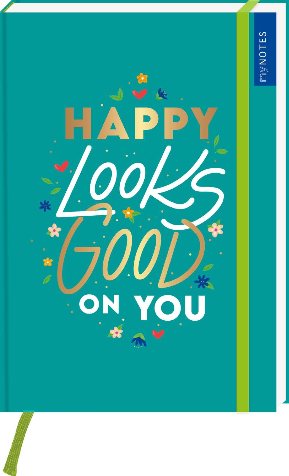 myNOTES Papeterie: Notizbuch A5 HAPPY LOOKS GOOD ON YOU – COLOR-POP: myNOTES Papeterie: Notizbuch A5