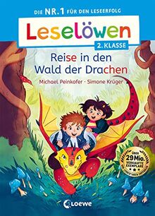 Leselöwen 2. Klasse - Reise in den Wald der Drachen: Die Nr. 1 für den Leseerfolg - Mit Leselernschrift ABeZeh - Erstlesebuch für Kinder ab 7 Jahren