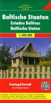 Freytag Berndt Autokarten, Baltische Staaten - Maßstab 1:400 000