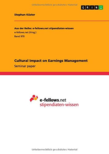 Cultural Impact on Earnings Management