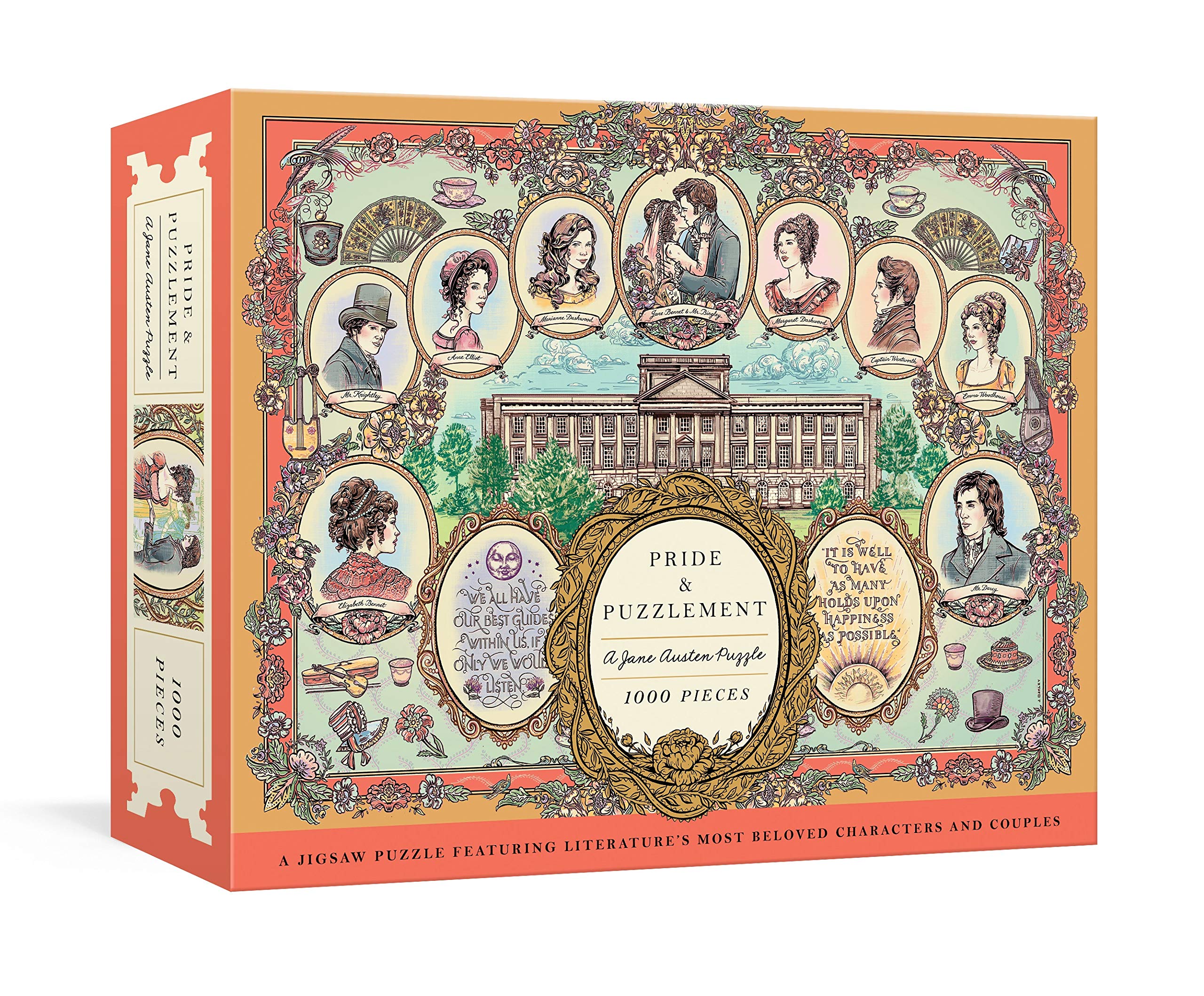 CROWN Pride and Puzzlement: A Jane Austen Puzzle: A 1000-Piece Jigsaw Puzzle Featuring Literature's Most Beloved Characters and Couples: Jigsaw Puzzles for Adults
