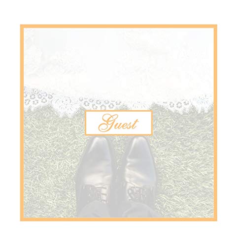 Wedding Guest Book: Hardcover Guestbook With 110 Pages 8.5 x 8.5 Sign In Memory Book Keepsake For Wedding Guest, Engagement Party, Bridal Shower, Anniversary Party