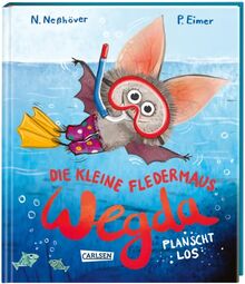 Die kleine Fledermaus Wegda: Wegda planscht los: Ein Vorlesebuch für Kinder ab 4 mit kurzen Gute-Nacht-Geschichten