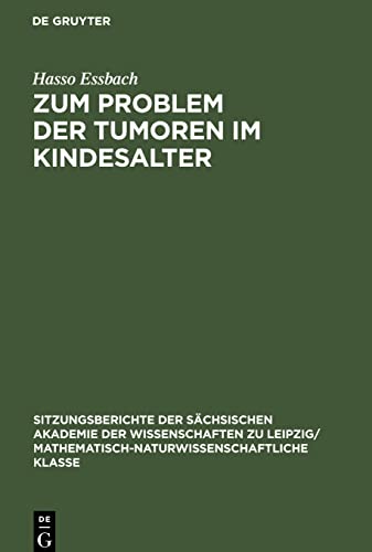 Zum Problem der Tumoren im Kindesalter