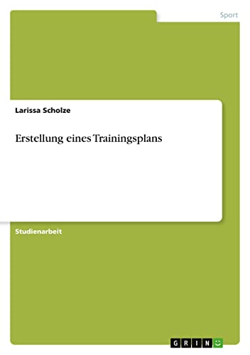 Erstellung eines Trainingsplans