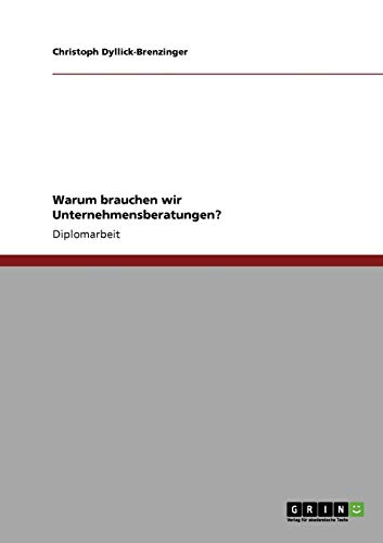 Warum brauchen wir Unternehmensberatungen?