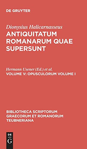 Opusculorum vol. I (Bibliotheca scriptorum Graecorum et Romanorum Teubneriana)