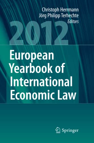 European Yearbook of International Economic Law 2012