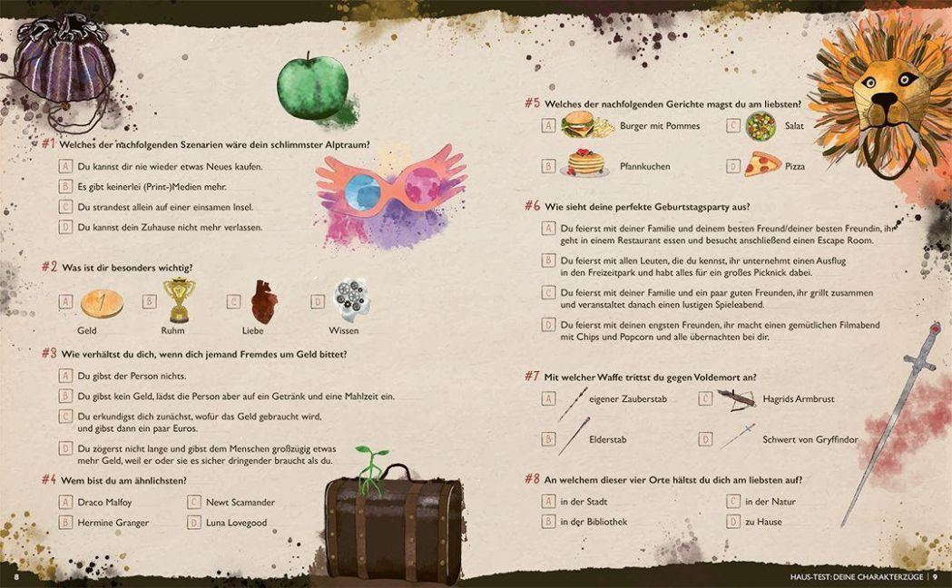 Hart, Marisa: Der große magische Haus-Test. Das inoffizielle Harry Potter Testbuch