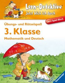 Lern-Spiel-Block: Übungs- und Rätselspaß (3. Klasse): Mathematik und Deutsch