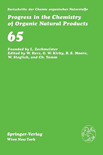 Fortschritte der Chemie organischer Naturstoffe/Progress in the Chemistry of Organic Natural Products (Fortschritte der Chemie organischer Naturstoffe ... of Organic Natural Products, 65, Band 65)