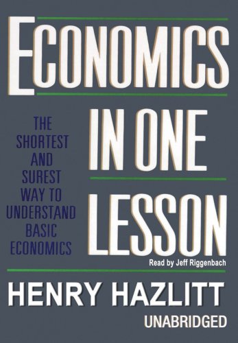 Economics in One Lesson: The Shortest and Surest Way to Understand Basic Economics - Neuware